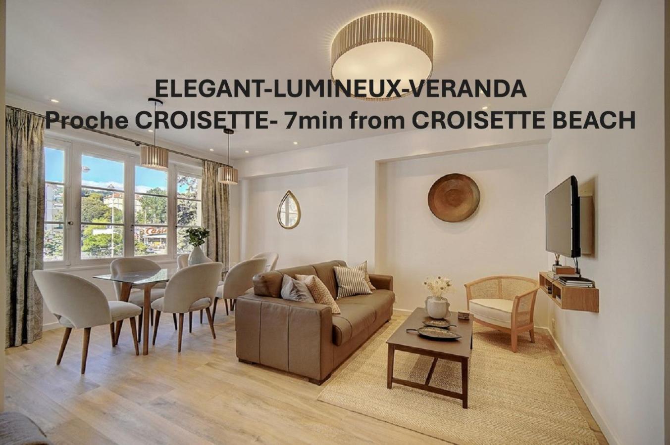 Magnifique 3 Pieces Renove Cannes Centre 'Banane' Avec Veranda ! A2B88 Kültér fotó